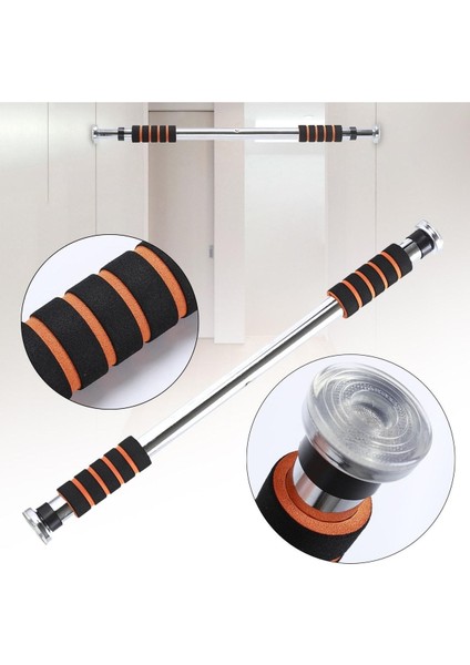 Barfiks Çubuğu 60-100 cm Çift Süngerli Ayarlanabilir Barfiks Çekme Demiri Barfiks Aleti
