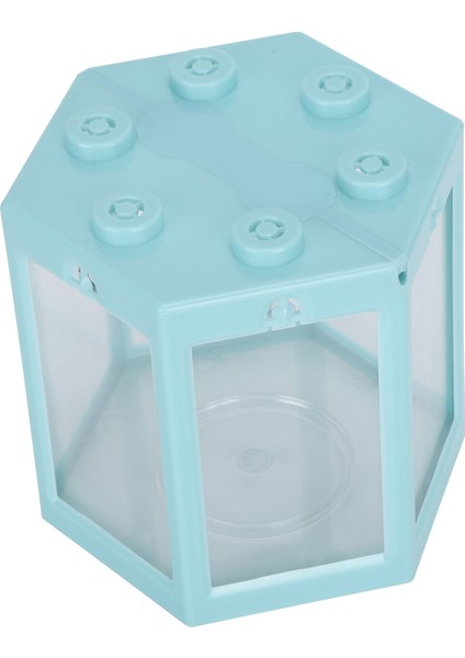 Küçük Altıgen Şekli Balık Tankı Masaüstü Plastik Balık Akvaryumu Dekorasyon Ofis Için/homeblue (Yurt Dışından)