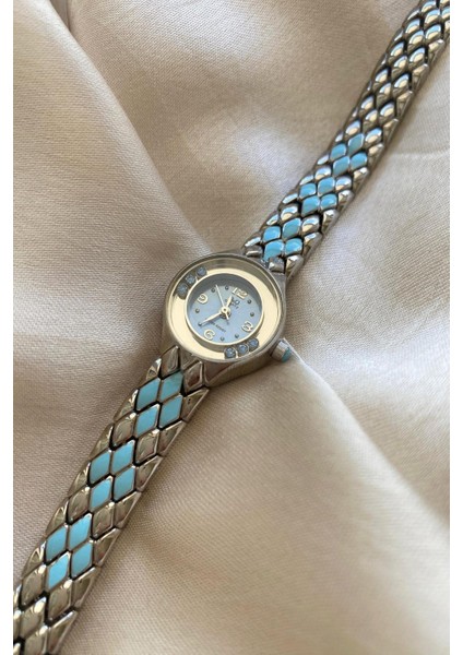 Q&q Özel Yılan Tasarım Çelik Kordon Küçük Vintage Kadın Kol Saati