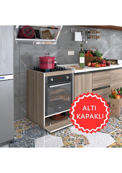 Kenzlife ankastre modülü kabini berilyum crd fırın ocak dolabı kapaklı