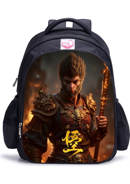 Siyah Mythical Goku Öğrenci Yetişkin Omuz Çantası (Yurt Dışından)