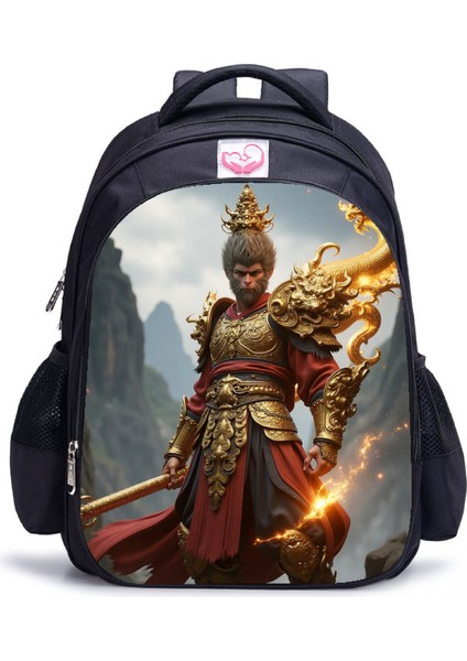 Siyah Mythical Goku Öğrenci Yetişkin Omuz Çantası (Yurt Dışından)