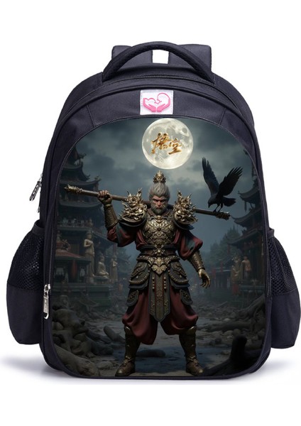 Siyah Mythical Goku Öğrenci Yetişkin Omuz Çantası (Yurt Dışından)