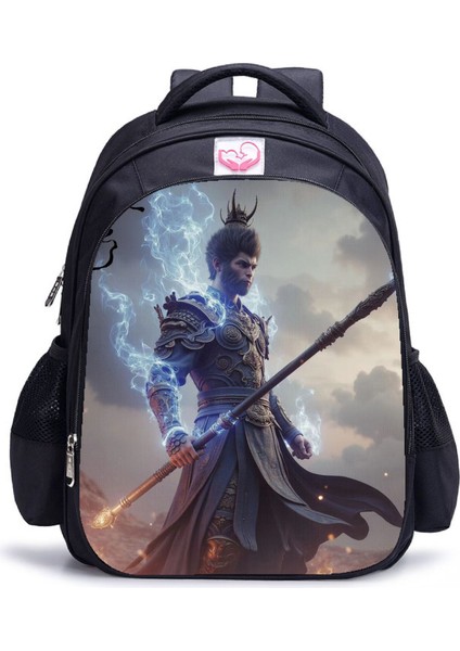 Siyah Mythical Goku Öğrenci Yetişkin Omuz Çantası (Yurt Dışından)