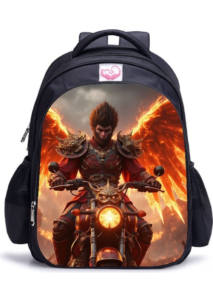 Siyah Mythical Goku Öğrenci Yetişkin Omuz Çantası (Yurt Dışından)