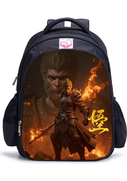 Siyah Mythical Goku Öğrenci Yetişkin Omuz Çantası (Yurt Dışından)