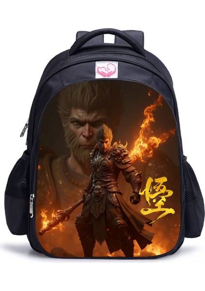 Siyah Mythical Goku Öğrenci Yetişkin Omuz Çantası (Yurt Dışından)