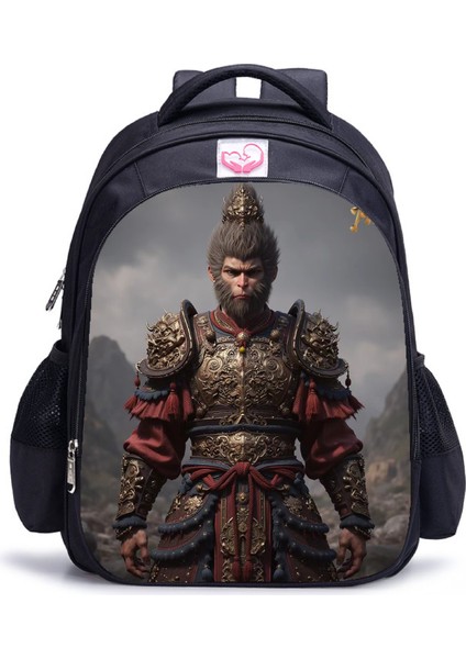 Siyah Mythical Goku Öğrenci Yetişkin Omuz Çantası (Yurt Dışından)