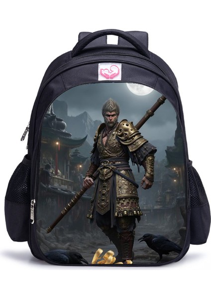 Siyah Mythical Goku Öğrenci Yetişkin Omuz Çantası (Yurt Dışından)