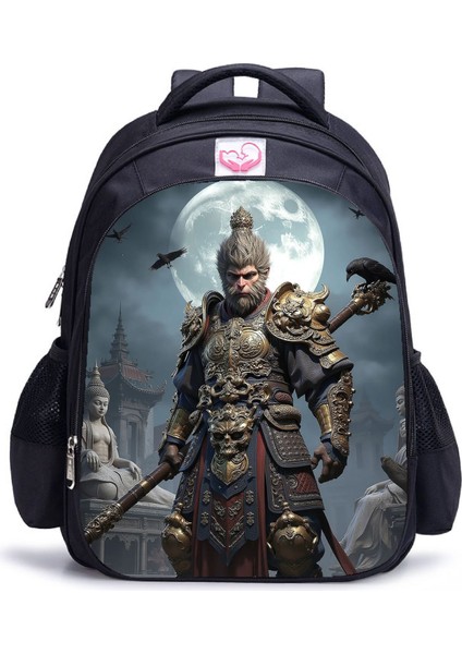 Siyah Mythical Goku Öğrenci Yetişkin Omuz Çantası (Yurt Dışından)