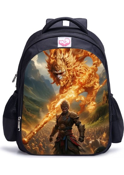Siyah Mythical Goku Öğrenci Yetişkin Omuz Çantası (Yurt Dışından)