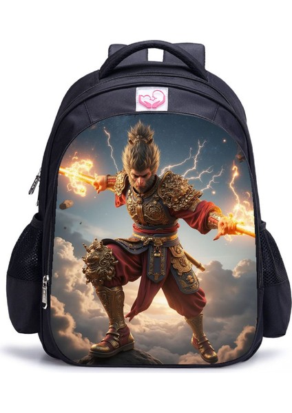 Siyah Mythical Goku Öğrenci Yetişkin Omuz Çantası (Yurt Dışından)