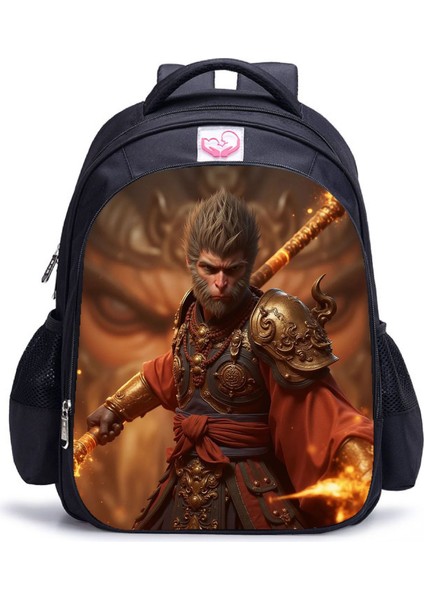 Siyah Mythical Goku Öğrenci Yetişkin Omuz Çantası (Yurt Dışından)