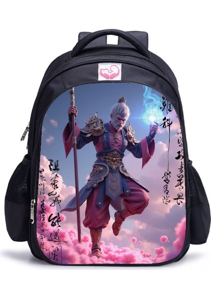 Siyah Mythical Goku Öğrenci Yetişkin Omuz Çantası (Yurt Dışından)