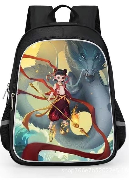 Nezha 2 Sihirli Çocuk Inen Öğrenciler Karikatür Erkek ve Kadın Omuzlar Su Geçirmez Sırt Çantaları (Yurt Dışından)