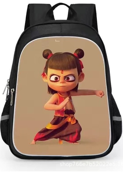 Nezha 2 Sihirli Çocuk Inen Öğrenciler Karikatür Erkek ve Kadın Omuzlar Su Geçirmez Sırt Çantaları (Yurt Dışından)