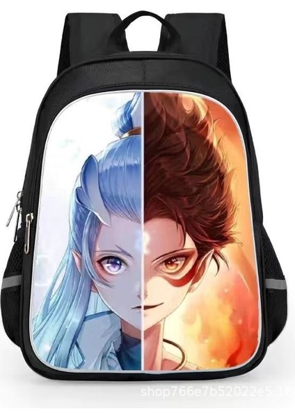 Nezha 2 Sihirli Çocuk Inen Öğrenciler Karikatür Erkek ve Kadın Omuzlar Su Geçirmez Sırt Çantaları (Yurt Dışından)