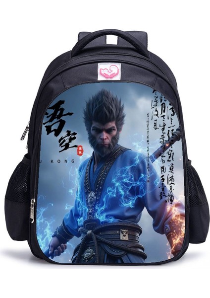 Siyah Mythical Goku Öğrenci Yetişkin Omuz Çantası (Yurt Dışından)