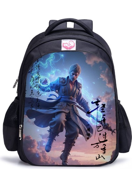 Siyah Mythical Goku Öğrenci Yetişkin Omuz Çantası (Yurt Dışından)