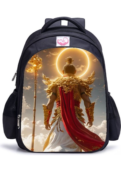 Siyah Mythical Goku Öğrenci Yetişkin Omuz Çantası (Yurt Dışından)