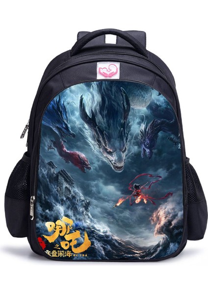 Ne Zha 2 Magic Çocuk Perili Deniz Anime Öğrenci Omuz Çantası (Yurt Dışından)