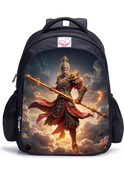 Siyah Mythical Goku Öğrenci Yetişkin Omuz Çantası (Yurt Dışından)