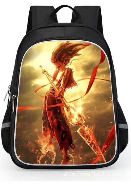 Nezha 2 Sihirli Çocuk Inen Öğrenciler Karikatür Erkek ve Kadın Omuzlar Su Geçirmez Sırt Çantaları (Yurt Dışından)