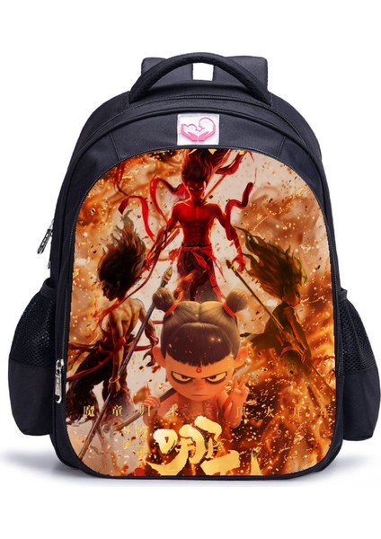 Ne Zha 2 Magic Çocuk Perili Deniz Anime Öğrenci Omuz Çantası (Yurt Dışından)