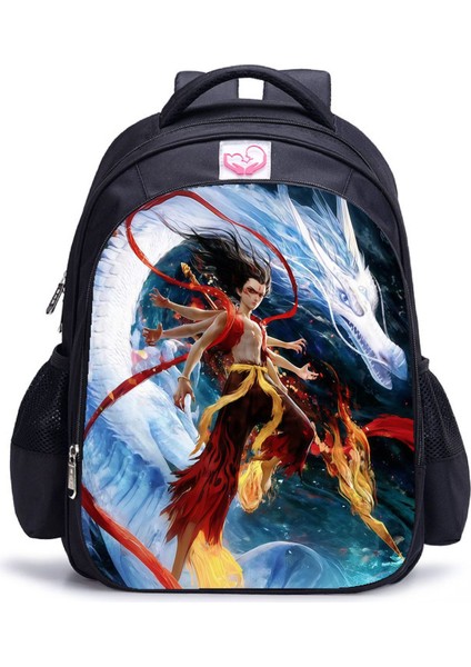 Ne Zha 2 Magic Çocuk Perili Deniz Anime Öğrenci Omuz Çantası (Yurt Dışından)