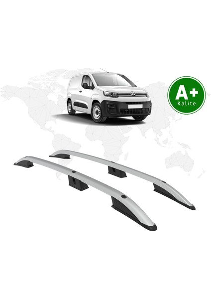 Citroen Berlingo Panelvan Tavan Çıtası Uzun Şasi 2019 Model Ve Sonrası Gri