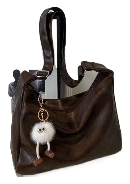 Büyük Kapasiteli Bayan Omuz Çapraz Askılı Çantanın Üst Düzey Anlamı (Yurt Dışından)