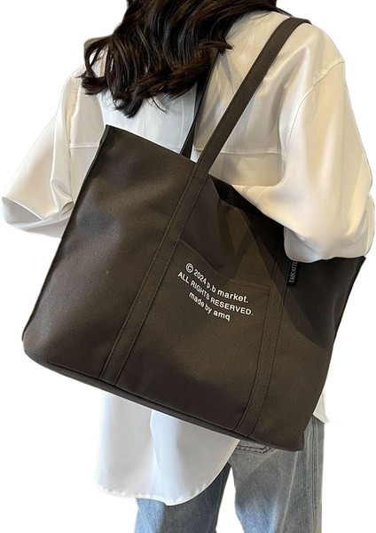 Büyük Kapasiteli Bayan Omuz Çapraz Askılı Çantanın Üst Düzey Anlamı (Yurt Dışından)