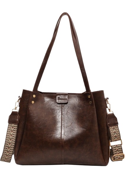 Büyük Kapasiteli Bayan Omuz Çapraz Askılı Çantanın Üst Düzey Anlamı (Yurt Dışından)