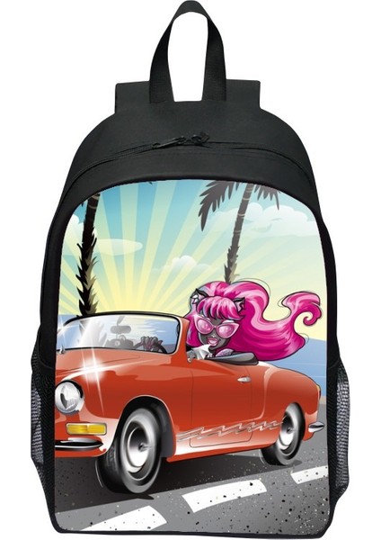 Monster High Okul Çantası Karikatür Omuz Çantası (Yurt Dışından)