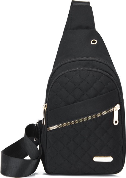 Göğüs Çantası Bayan Moda Nakış Hattı Elmas Kafes Tek Omuz Crossbody Çanta (Yurt Dışından)