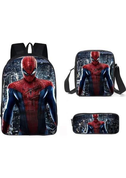 Spider-Man Street Trend Öğrenci Omuz Çantası (Yurt Dışından)