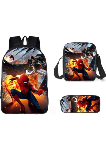 Spider-Man Street Trend Öğrenci Omuz Çantası (Yurt Dışından)