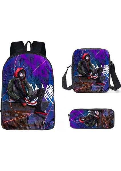 Spider-Man Street Trend Öğrenci Omuz Çantası (Yurt Dışından)