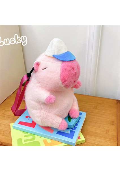 Capybara Sırt Çantası Sevimli Peluş Oyuncak Bebek Bebek Tatil Hediyesi (Yurt Dışından)