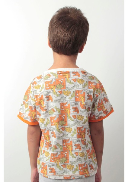 Çocuksan Çocuk Tshirt Trex Baskılı Kısa Kollu Bisiklet Yaka Pamuklu indirimleri