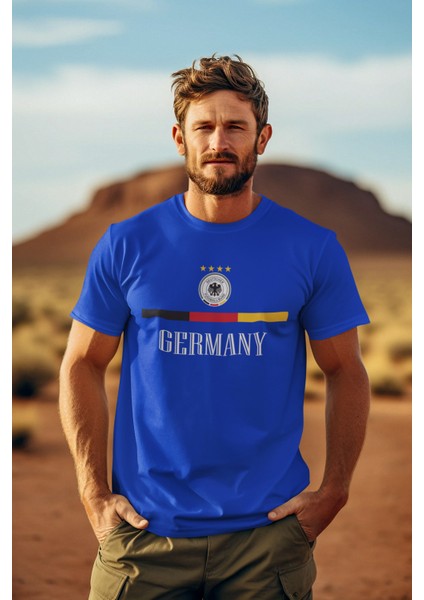 Almanya Milli Takım Forma Baskılı Unisex Kısa Kollu Tişört T-Shirt