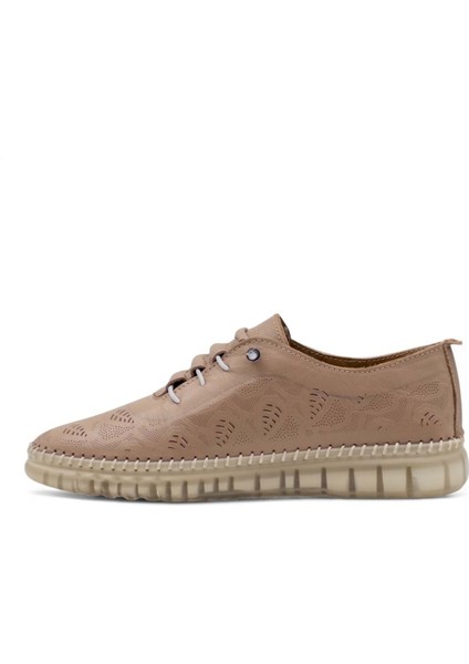 Mr White Lastik Bağlı Şeffaf Taban Hakiki Deri Kadın Günlük Ayakkabı Vizon fiyatları