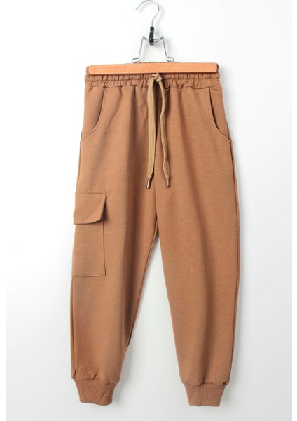 Çocuksan Cepli Unisex Çocuk Eşofman Altı - Bej - 10 Yaş
