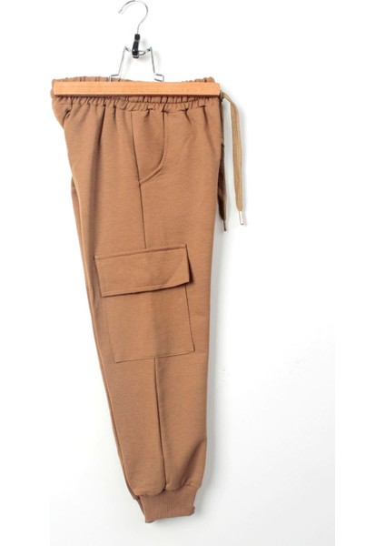 Çocuksan Cepli Unisex Çocuk Eşofman Altı - Bej - 16 Yaş fırsatları