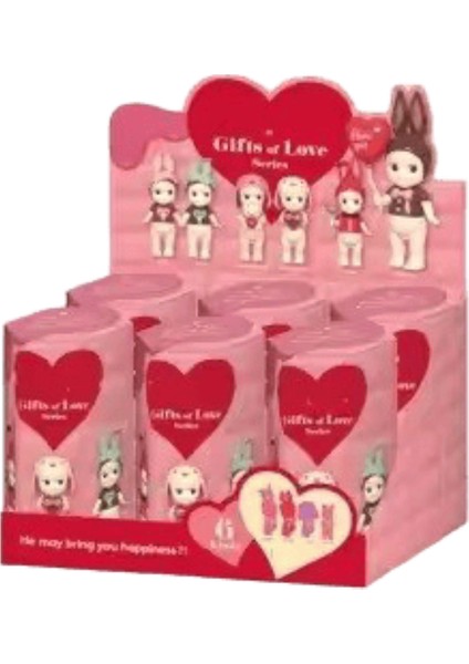 Sonny Angel Blind Box Gift Of Love Serisi Çocuk Oyuncakları Bebek Serisi Angel Box Kız Figürinler Trendy Oyuncaklar Araba Süsleri Renk: 6 Adet Bir Set (Yurt Dışından)