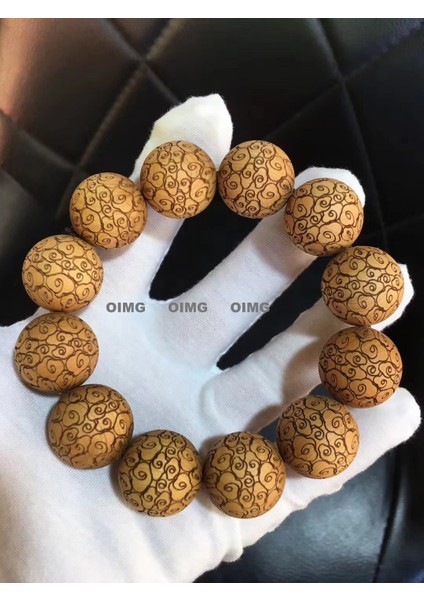 Yeni Iyi Şans Elma Boncukları Nimetler Eski Sandal Ağacı Eski Malzeme Tesbih El Eski Sandal Ağacı Dize Bilezik Bileklik (Yurt Dışından)