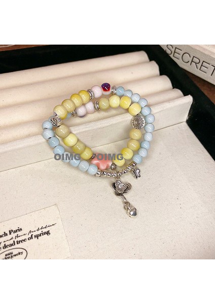 Yeni Yay Zirkonya Kristal Boncuklu Sır Bilezik Yeni Moda Yüz Maç (Yurt Dışından)