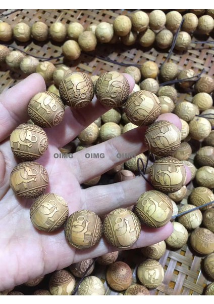 Yeni Iyi Şans Elma Boncukları Nimetler Eski Sandal Ağacı Eski Malzeme Tesbih El Eski Sandal Ağacı Dize Bilezik Bileklik (Yurt Dışından)