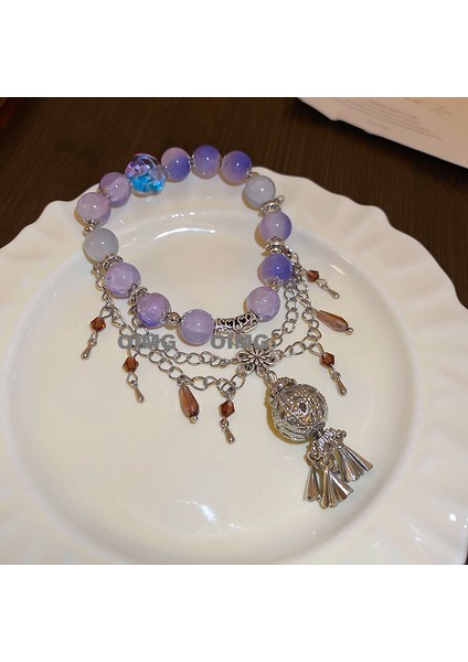 Yeni Yay Zirkonya Kristal Boncuklu Sır Bilezik Yeni Moda Yüz Maç (Yurt Dışından)