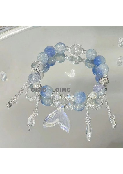 Yeni Iyi Şans Kedi Gözü Taşı Niş Iş ve Neşe Kolye Bilezik Hediye (Yurt Dışından)